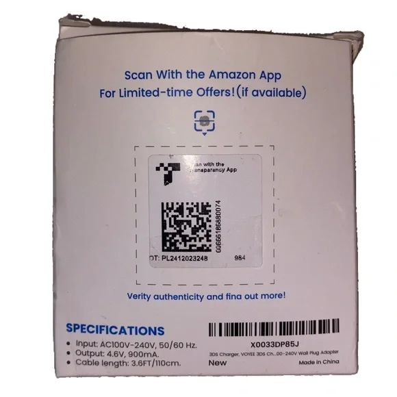 Voyee Wall Plug Adapter Charger for Nintendo 3DS/DSi/DSi XL/2DS/2DS XL, 3.63 FT - Picture 2 of 4